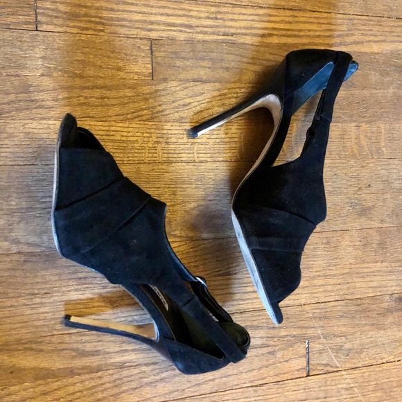 Manolo Blahnik Mazhamar heels / open toe booties - Picture 2 of 6